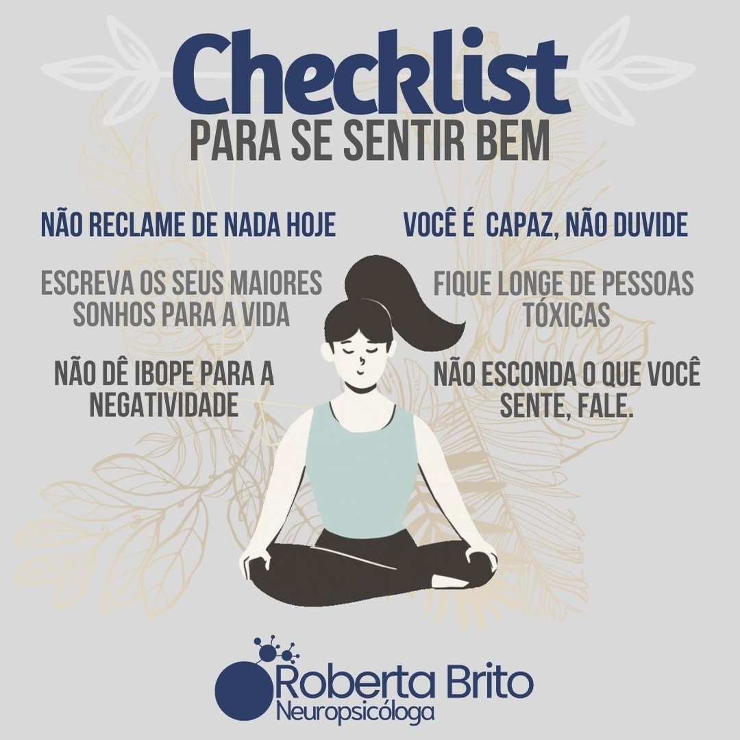 Checklist para se sentir Zen-Faça já o seu 