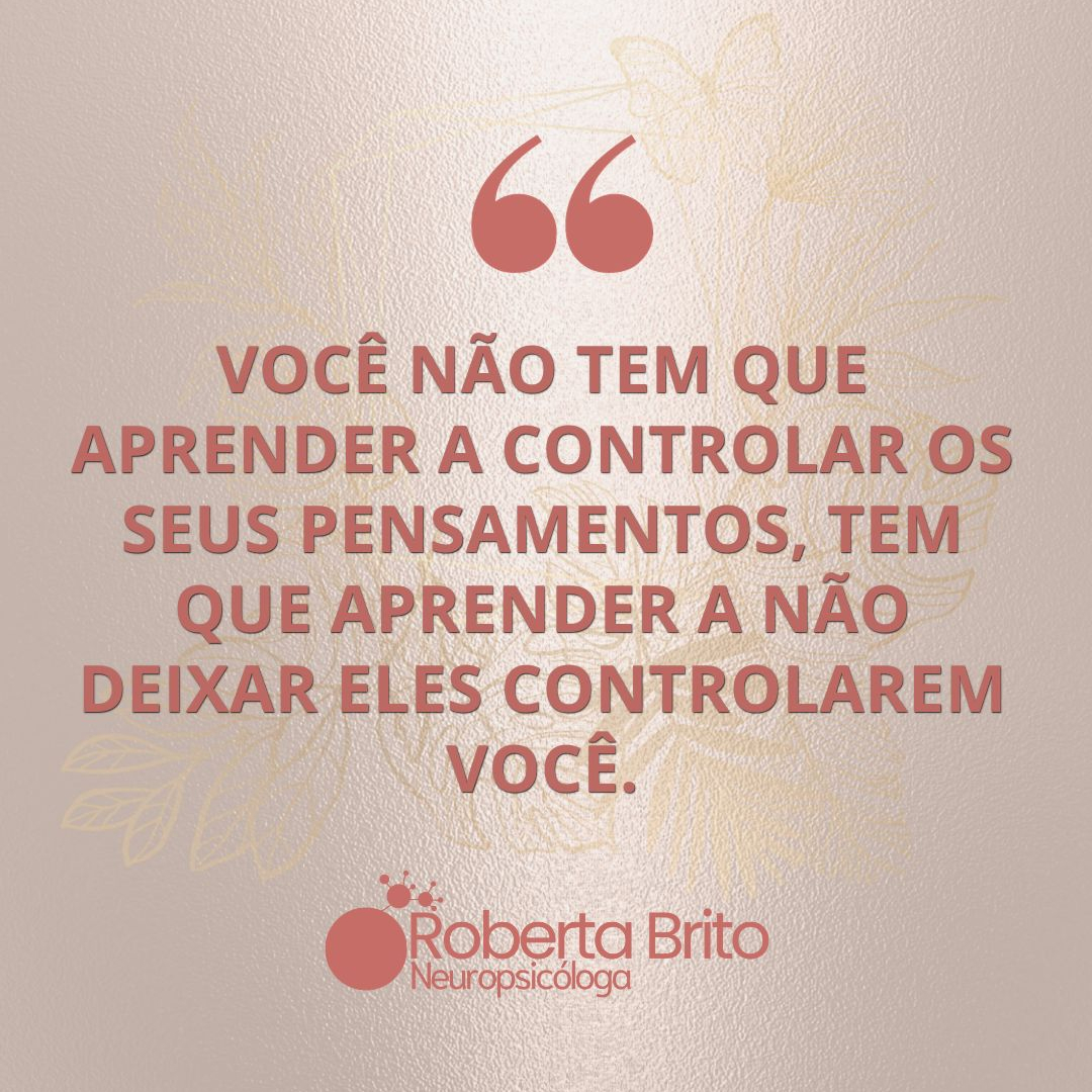 Não deixe seus pensamentos controlarem você-A luta de quem tem TOC