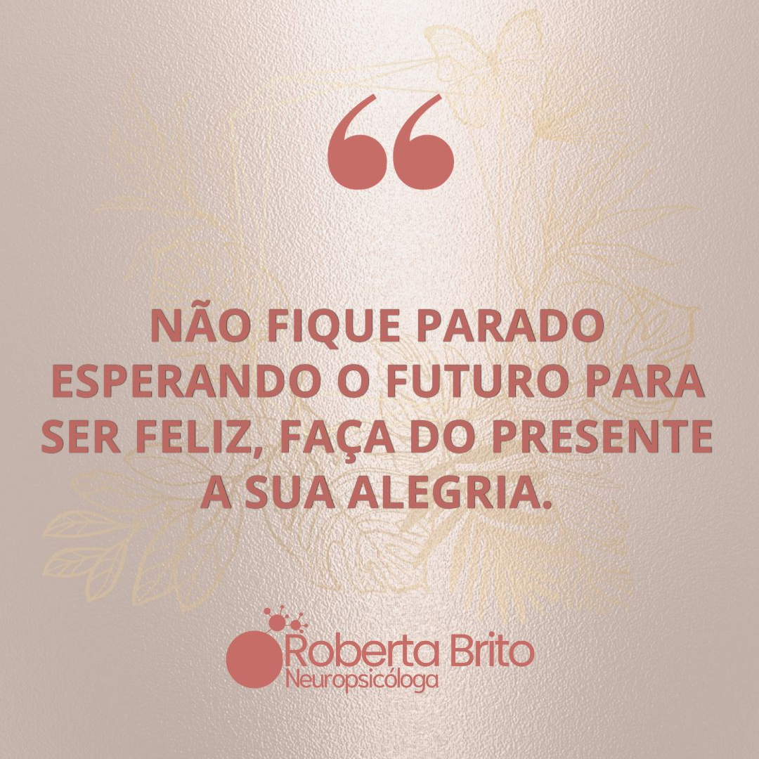 Não espere o futuro-Faça sua alegria agora