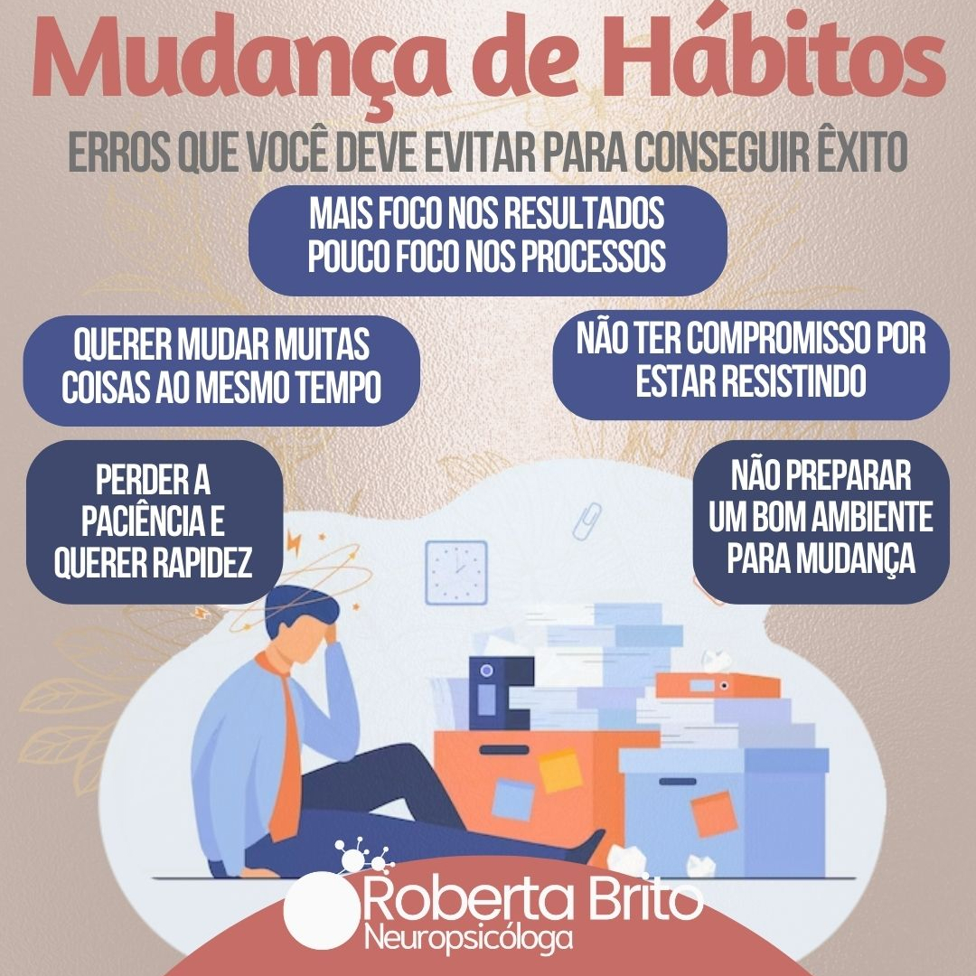 Mudança de Hábitos-Erros que devem ser evitados