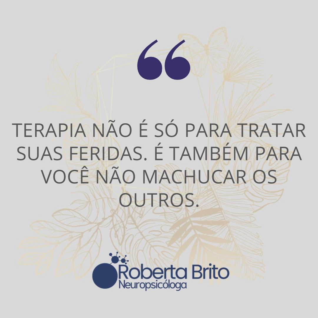 Terapia não é só para tratar feridas-Faça a sua !