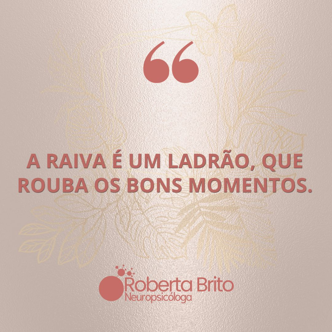 A Raiva é um ladrão-Que rouba sonhos !