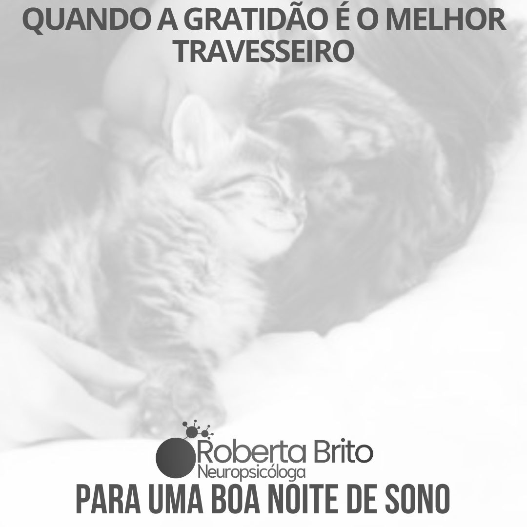 Gratidão-quando ela é o melhor travesseiro