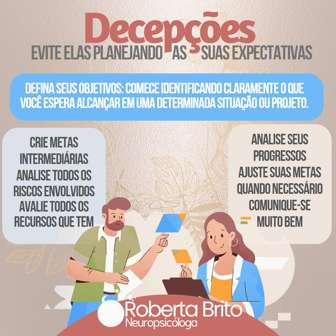 Decepções-Planeje melhor suas expectativas