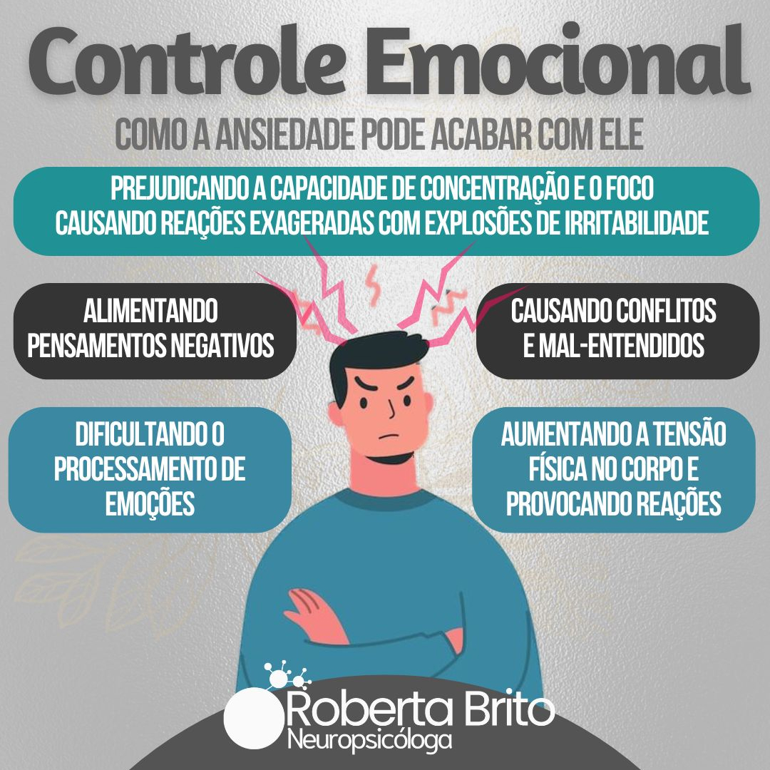 Controle emocional e ansiedade-Ela pode causar reações inesperadas