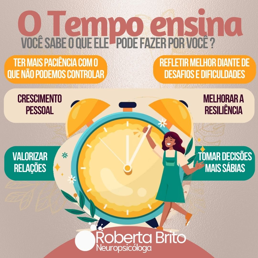 O tempo ensina-O que ele pode fazer por você ?