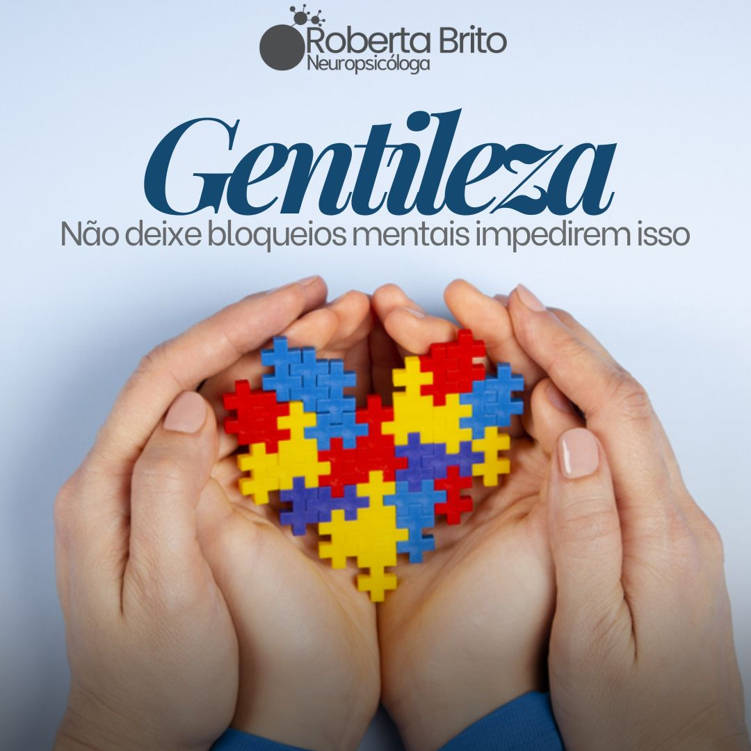 Gentileza-não deixe bloqueios mentais impedir isso