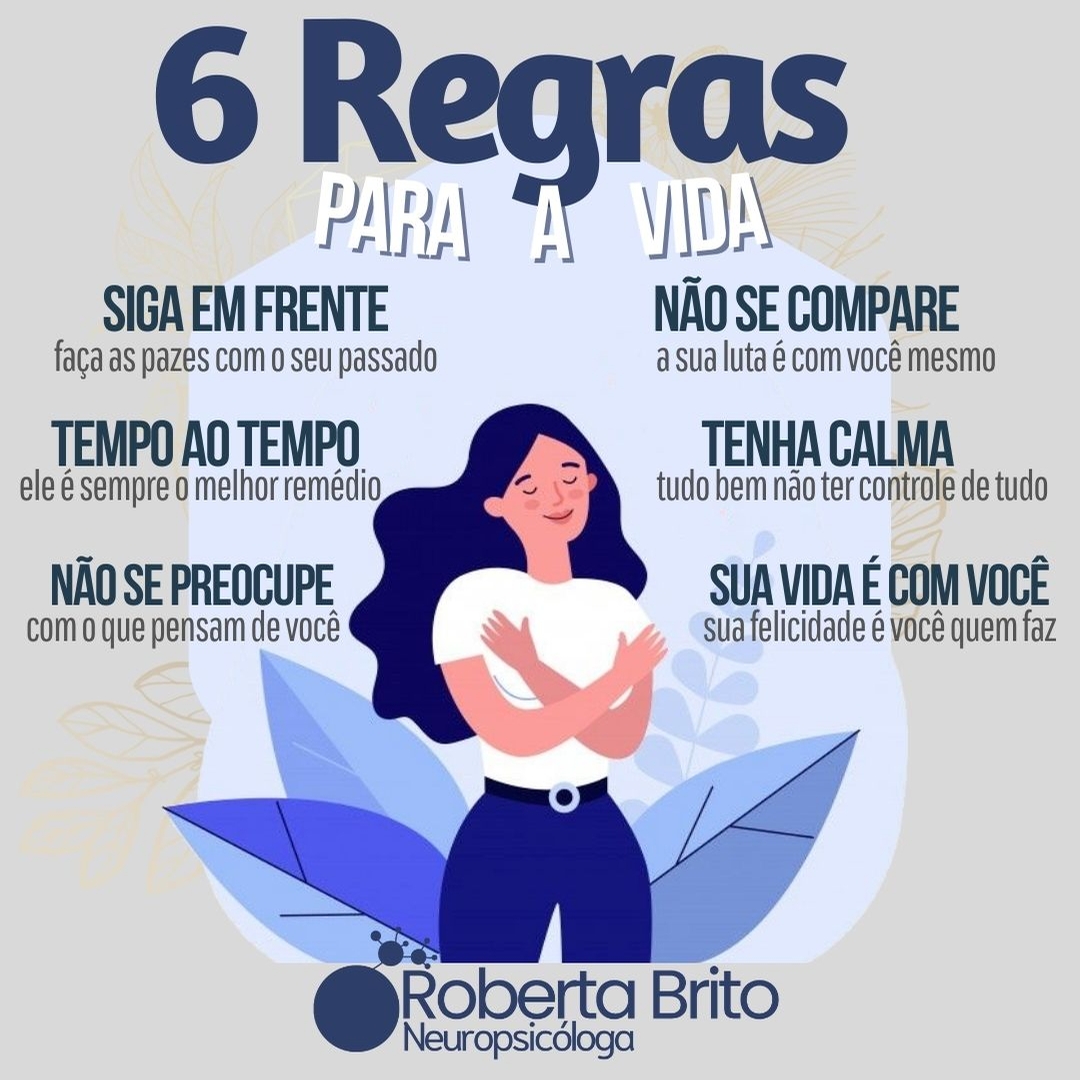 6 Regras para a vida-Viva melhor com elas